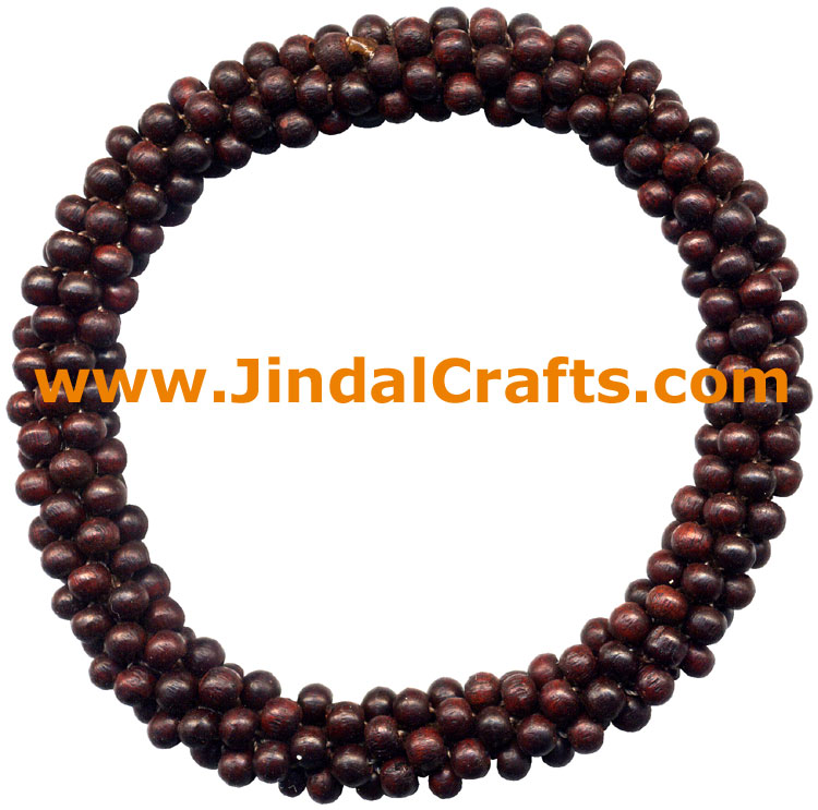 Wooden Beads Bracelet - Wooden Fashion Jewelry India