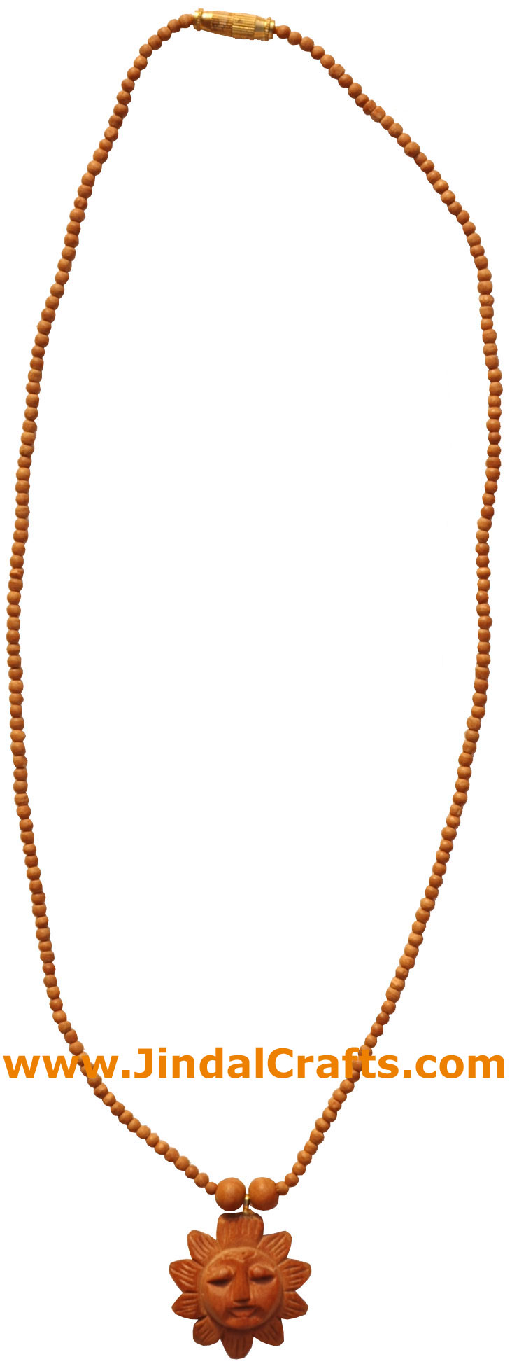 Wooden Bead Pendent Mala - Wooden Fashion Jewelry India