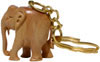 Sandal Wood Hand Carved Elephant Key Chain Hundu Crafts
