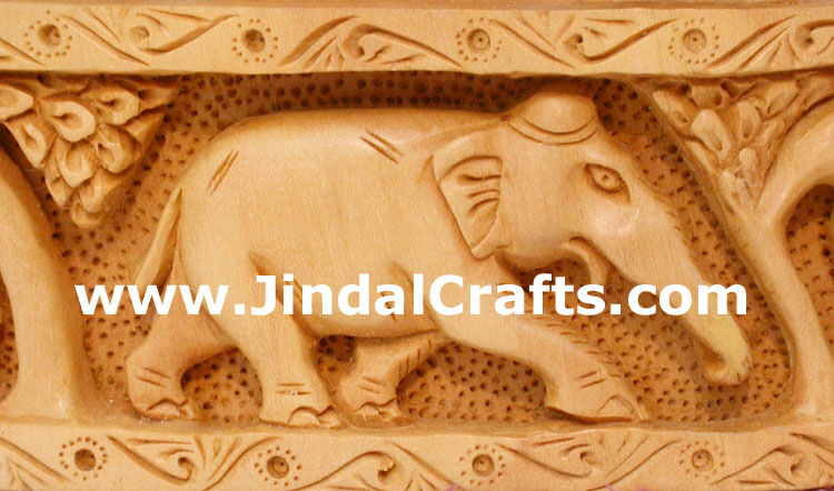 King Hunting in Jungle on Elephant India Sculpture Art