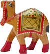 Camel - Hand Carved Painted Kadam Wood Figurines India