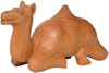 Set of 4 Wooden Camels Hand Carved Figure from India