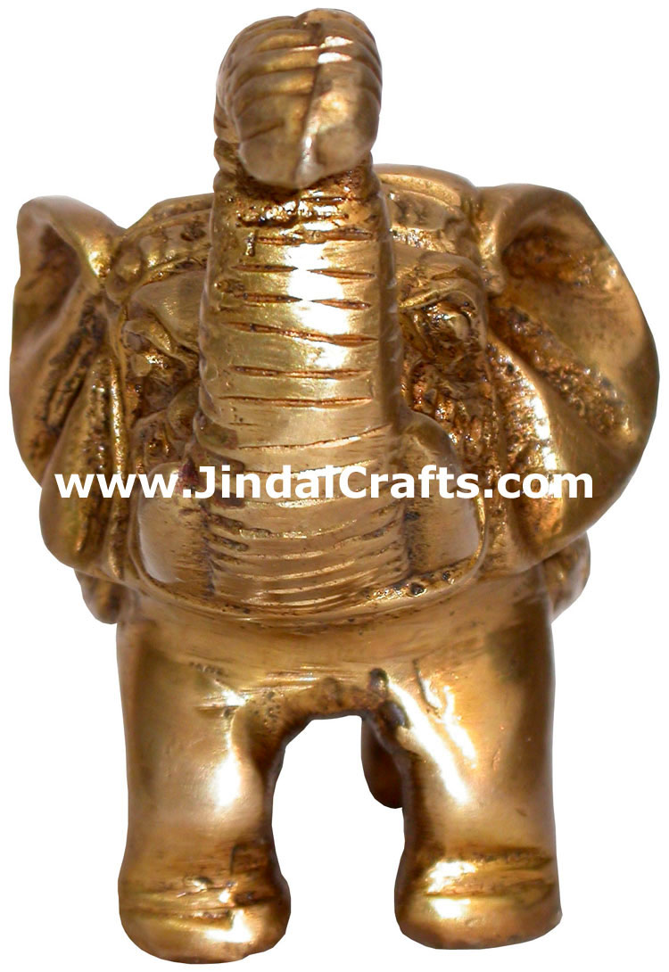 Brass Jungle Elephant India Artifacts Arts