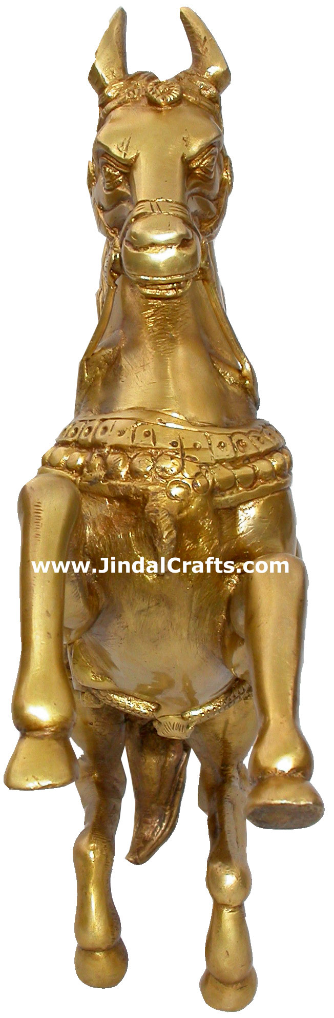 Horse Brass Animal Figure Sculpture Figurine India Arts