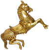 Horse Brass Animal Figure Sculpture Figurine India Arts