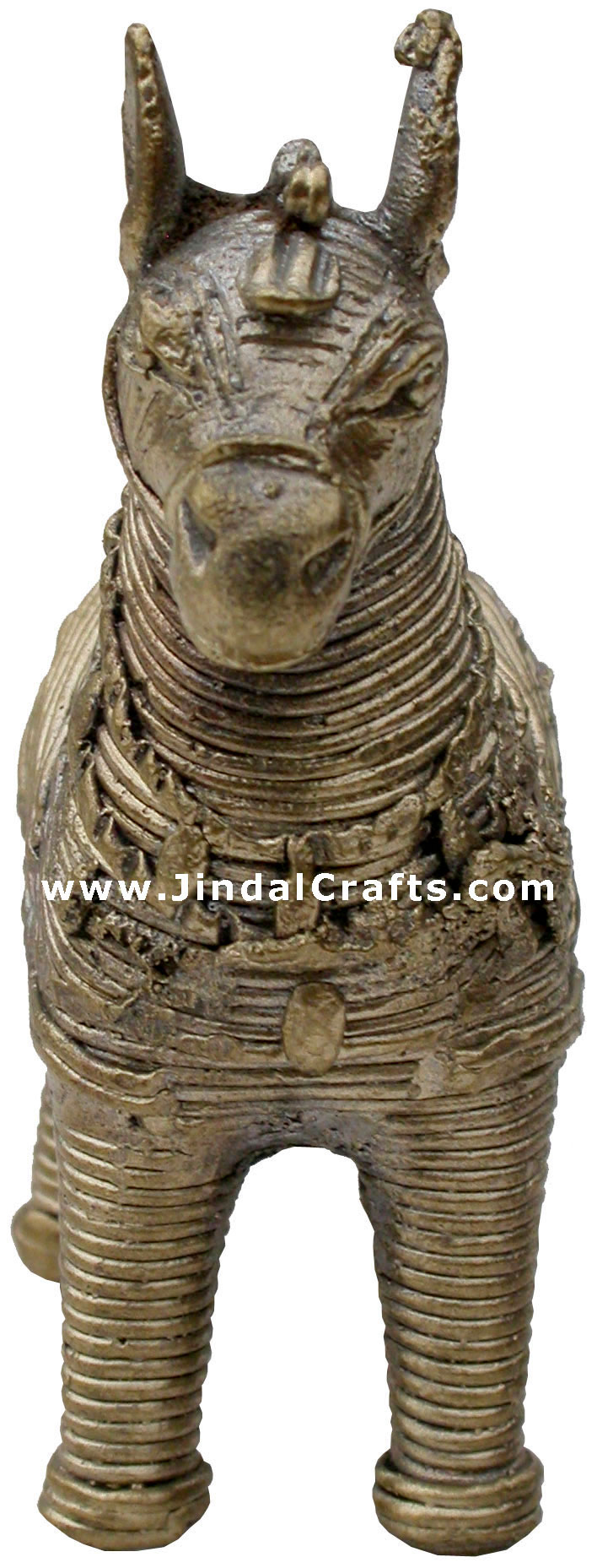 Horse - Tribal Dhokra Metal Animal Artifact from India