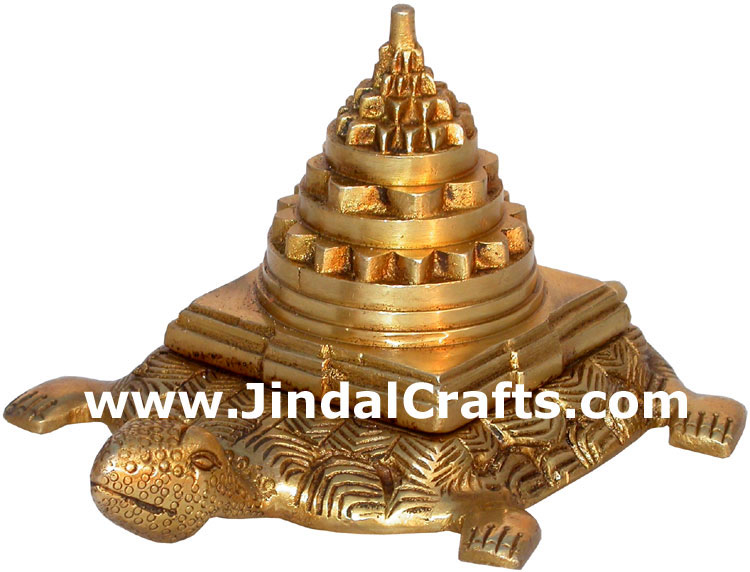 Sriyantra Turtle Vastu Feng Shui India Metal Handicraft