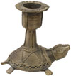 Dhokra Turtle Candle Stand - Indian Tribal Art
