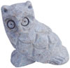 Stone Owl Figure - Hand Carved Birds Carving Indian Art