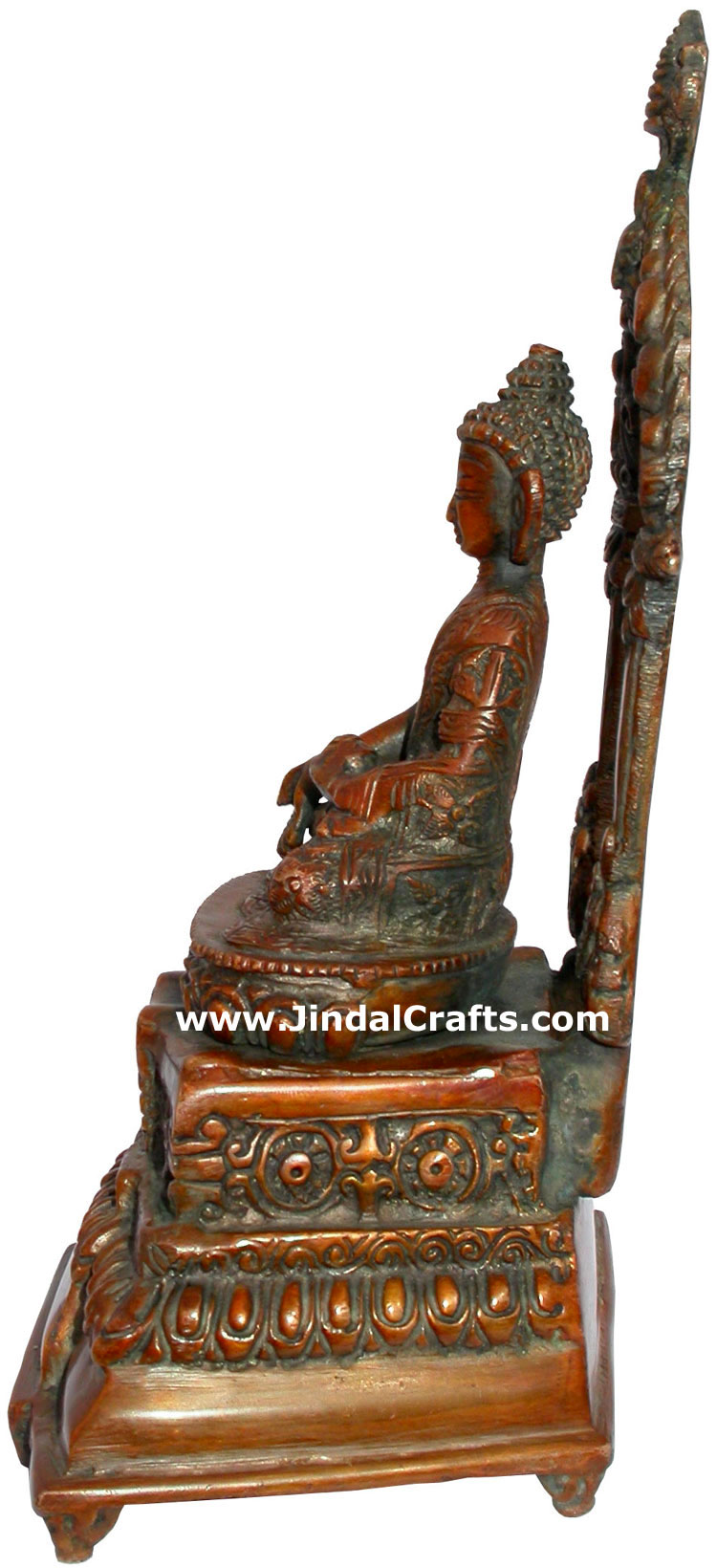 Brass Made Gautam Buddha India Sculpture Art