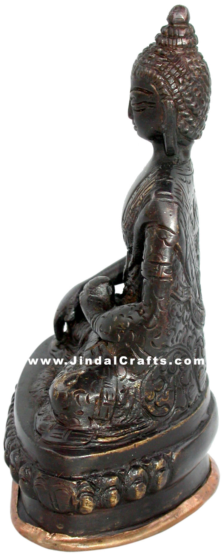 Antique Buddha Sculpture Buddhism Religious Bronze Idol