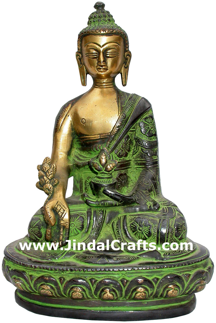 Antique Finish Budha Sculpture Buddism Religious Exclusive Craft