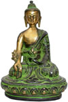 Antique Finish Budha Sculpture Buddism Religious Exclusive Craft
