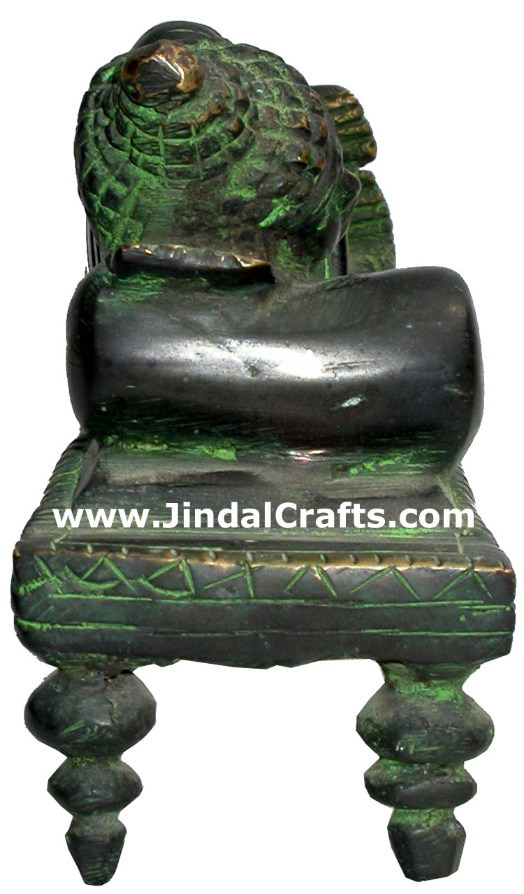 Antique Finish Buddha Hand Made Brass Tibetan Figurine