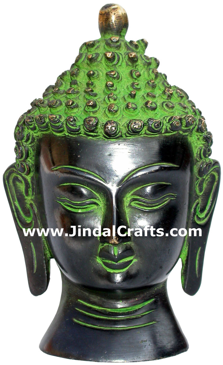 Buddha Head Antique Finish Metal Handicrafts Bronze