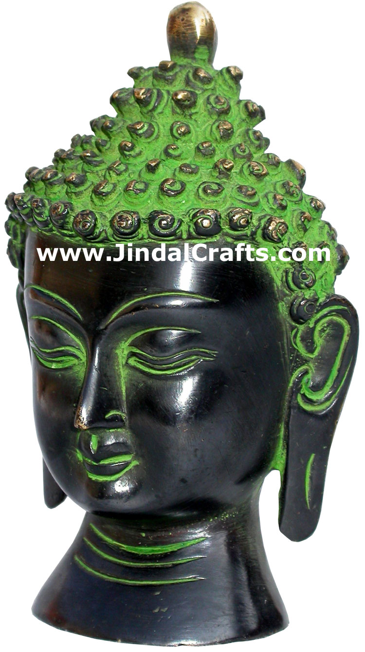 Buddha Head Antique Finish Metal Handicrafts Bronze