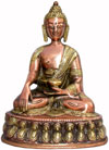 Antique Buddha Hand Carved Indian Art Craft Handicraft Home Decor Brass Figurine