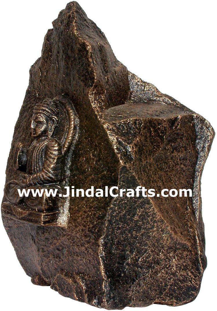 Unique Hand Carved Stone Gautam Buddha India Sculpture