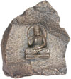 Unique Hand Carved Stone Gautam Buddha India Sculpture