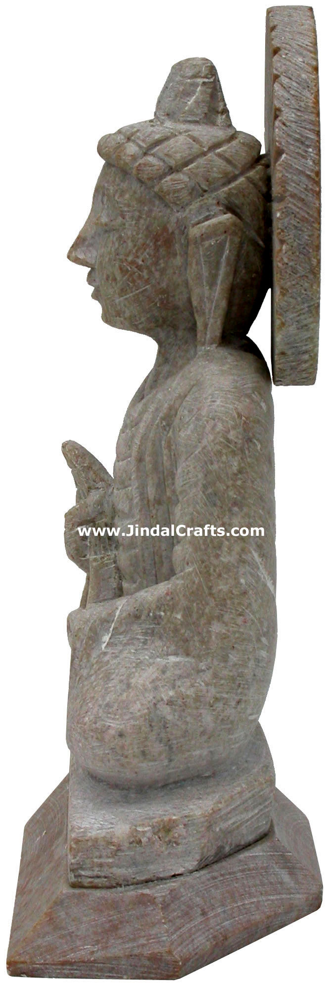 Lord Buddha Hand Carved Buddhisht Sculpture Stone Indian Artifacts Statues Idol