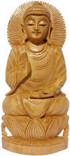 Handmade Sculpture Buddha Figurine India Hand Work Art Buddhism Handicraft Murti