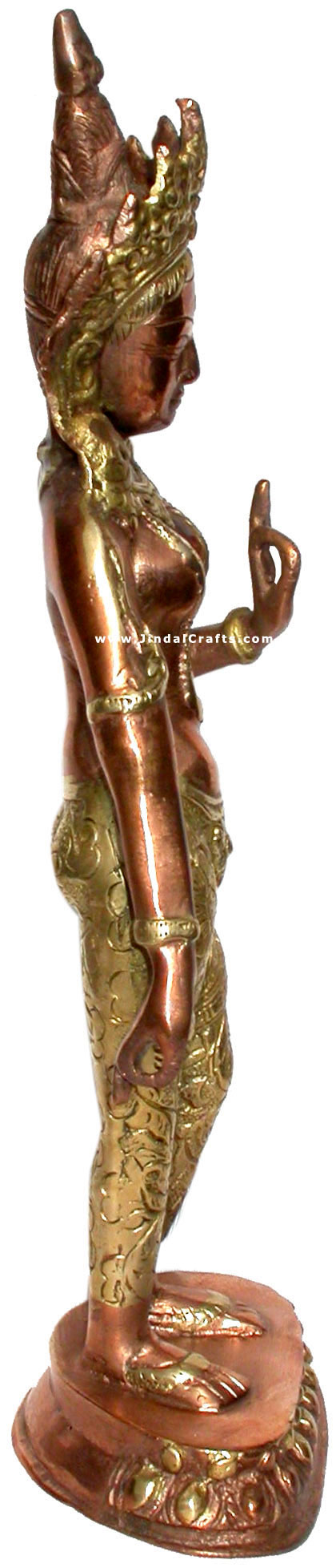 Tara Handmade Brass Tibetan Statue Art India Handicraft