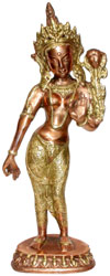 Tara Handmade Brass Tibetan Statue Art India Handicraft