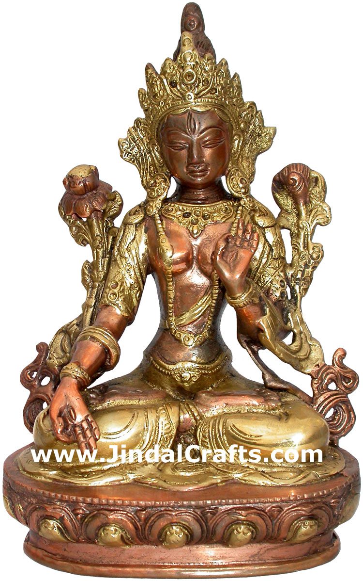 Tara Statue Himalayan Tibetan Buddism Artifacts Crafts