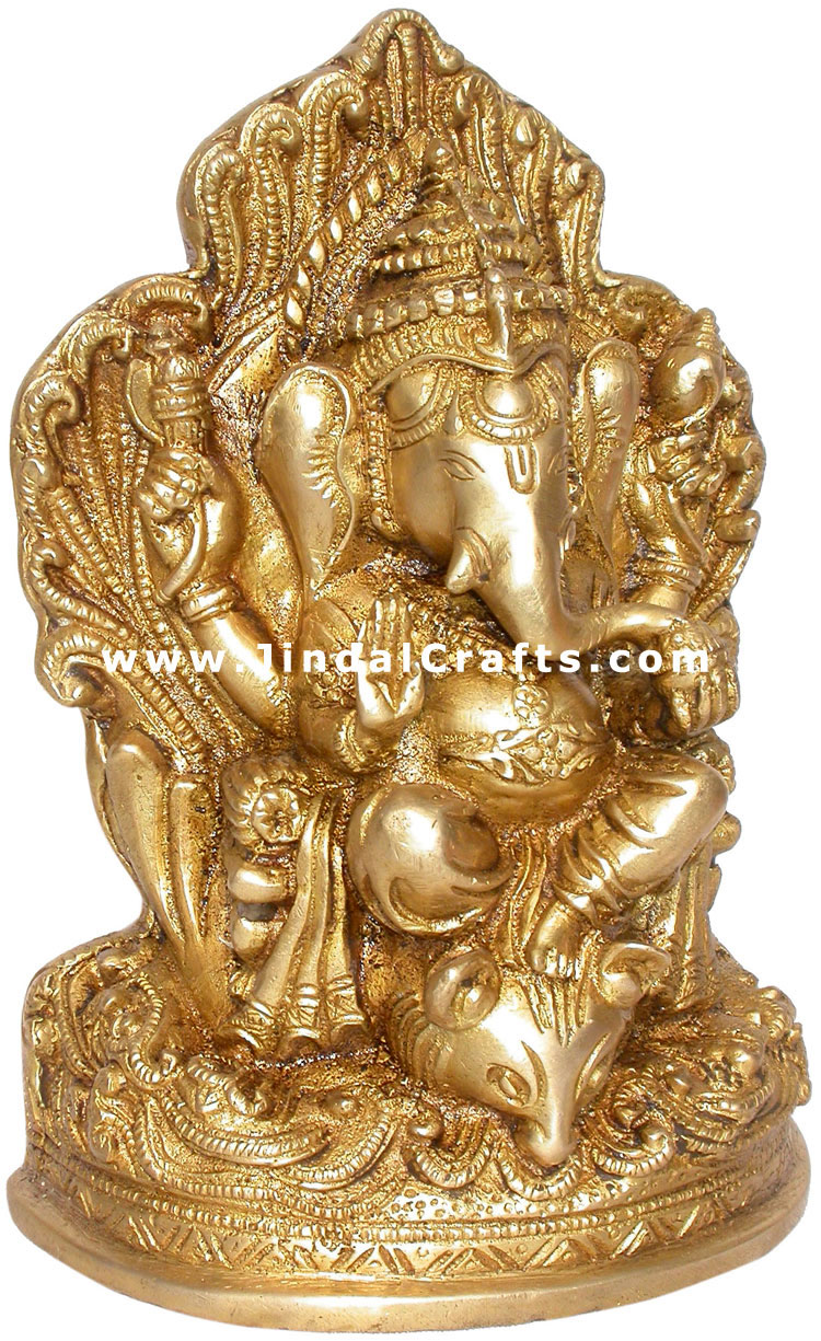 Hindu Lord Ganesha Handmade Religious Sculpture India