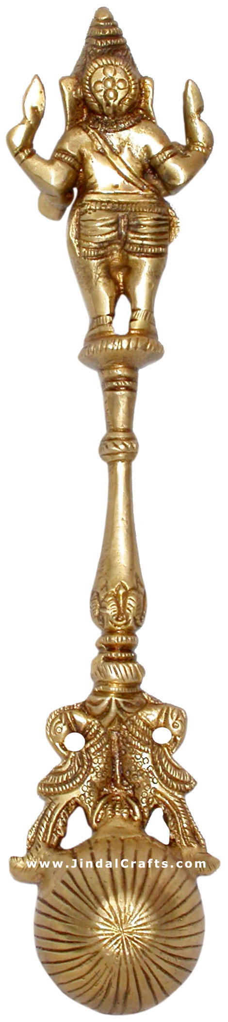 Lord Ganesha Spoon for Havan Aahuti - Handmade Artifact