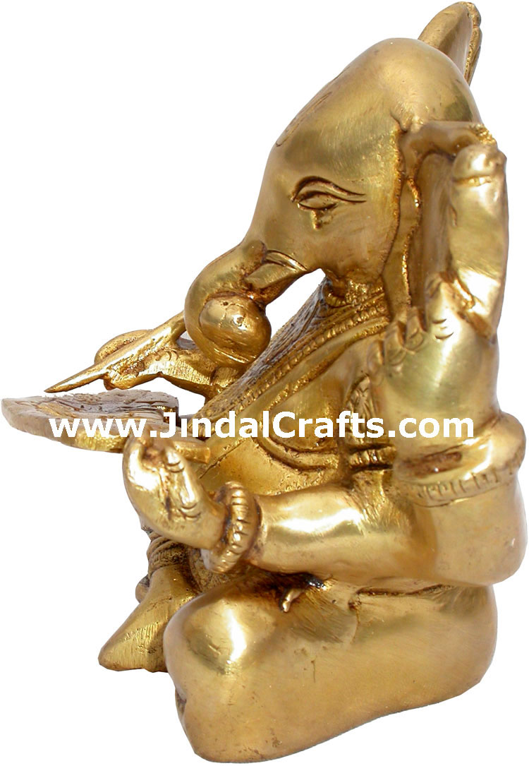 Ganesha Writing Mahabharat Hindu Religious Gods Statue Hindu Religious Gods