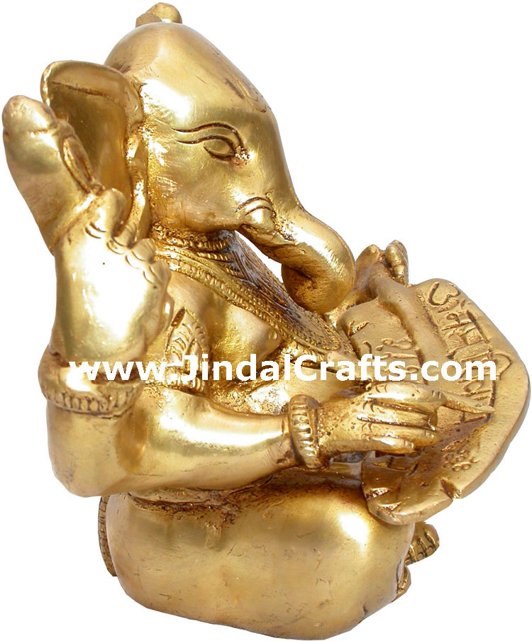 Ganesha Writing Mahabharat Hindu Religious Gods Statue Hindu Religious Gods
