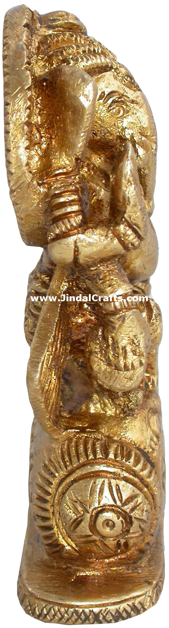 Ganesha on Conch Shankh Hindu Religious Statues India Sculpture Idol Hindu Arts