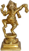 Dancing Ganesha Figures Brass Sculptures Indian God Art