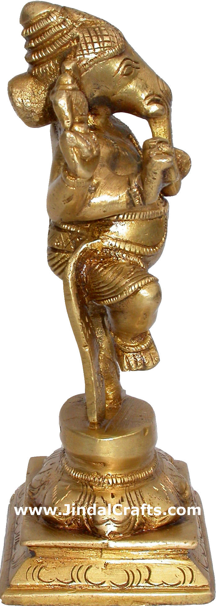 Ganesha Statue Brass Indian God Figure Hindu Religion