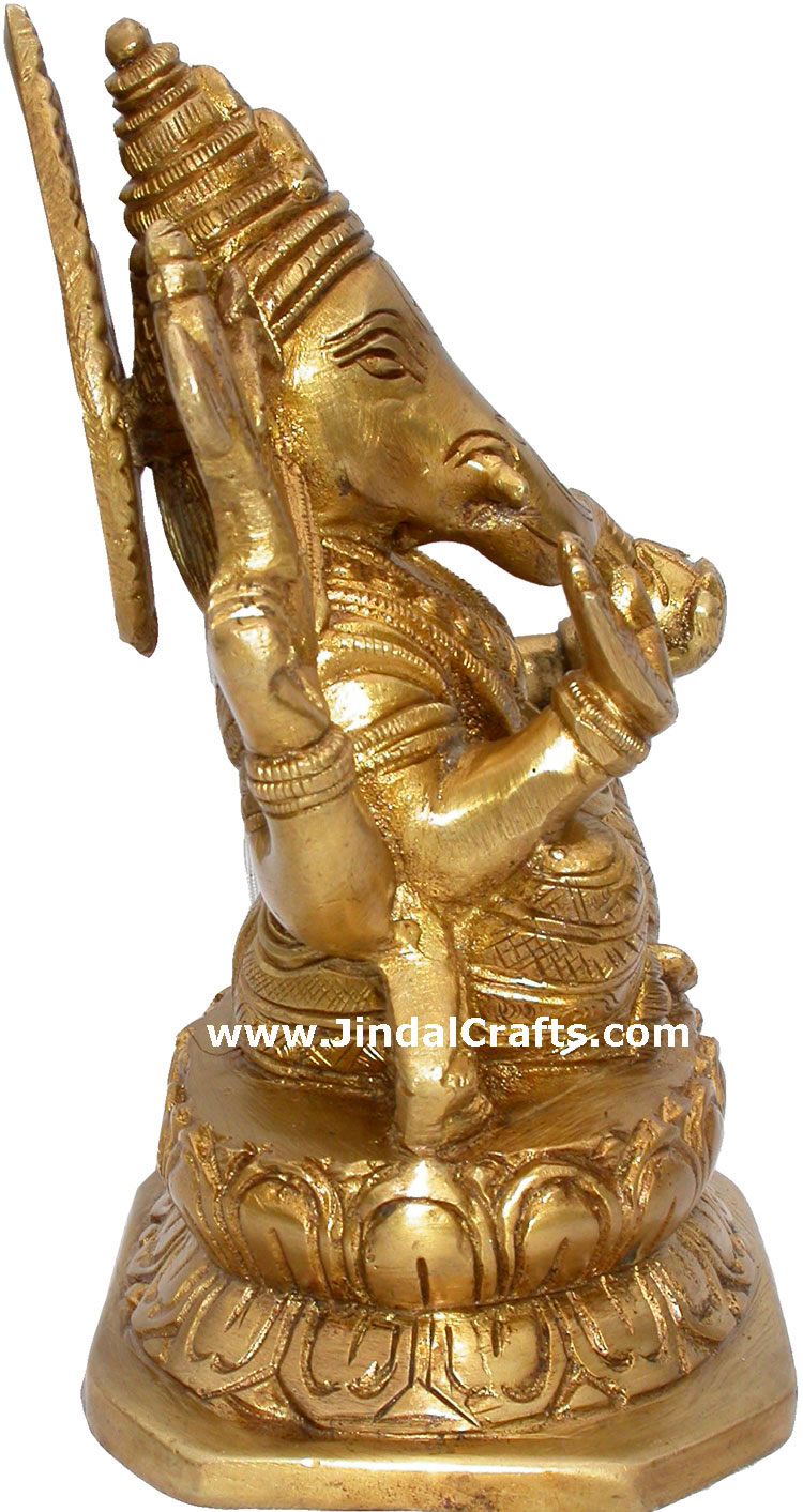 Lord Ganesha Idols Indian Gods Sculptures Handmade Art Hindu Gods Goddess