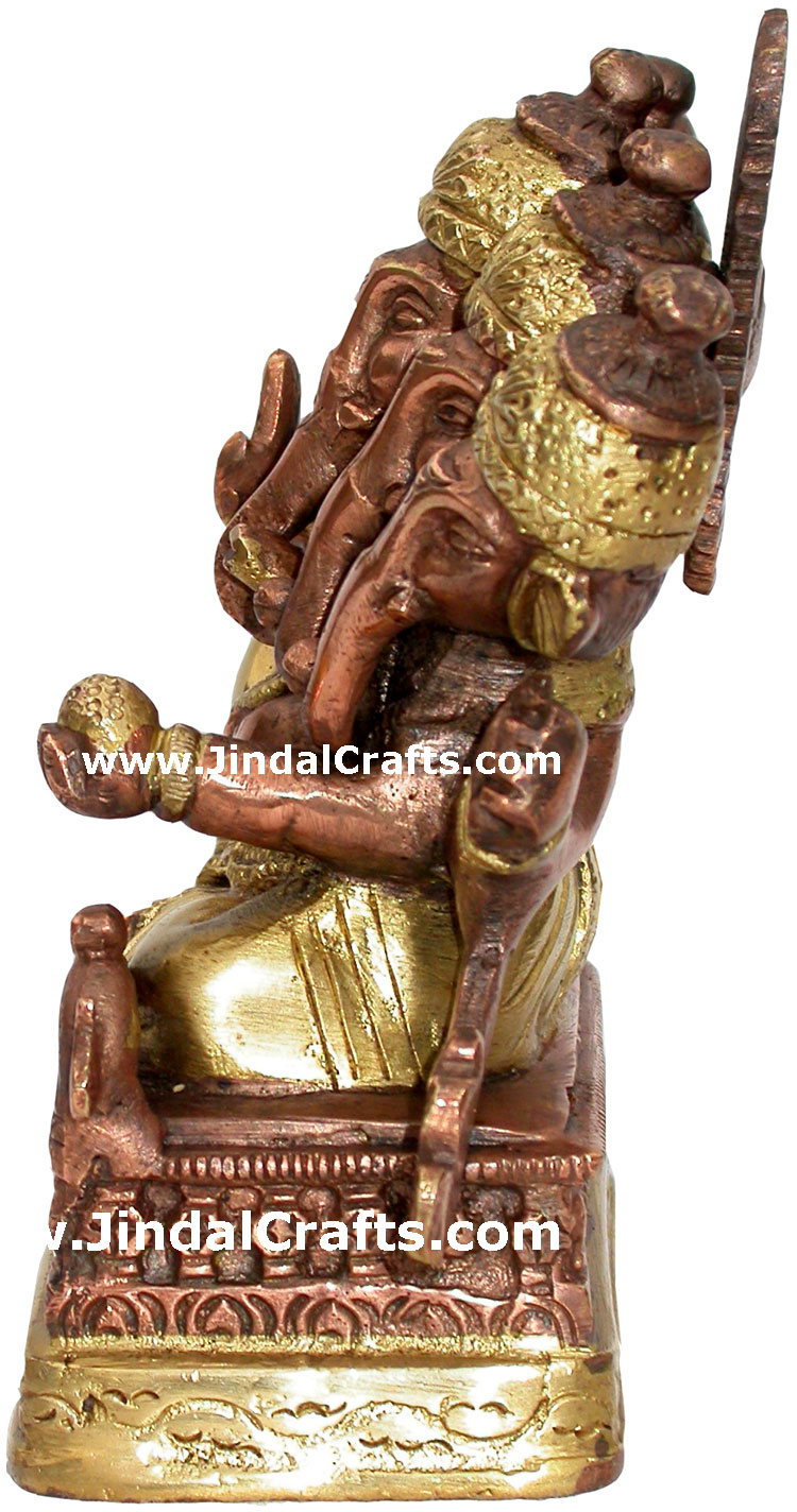 Ganesha Antique Finish Statue Indian God Hindu Crafts