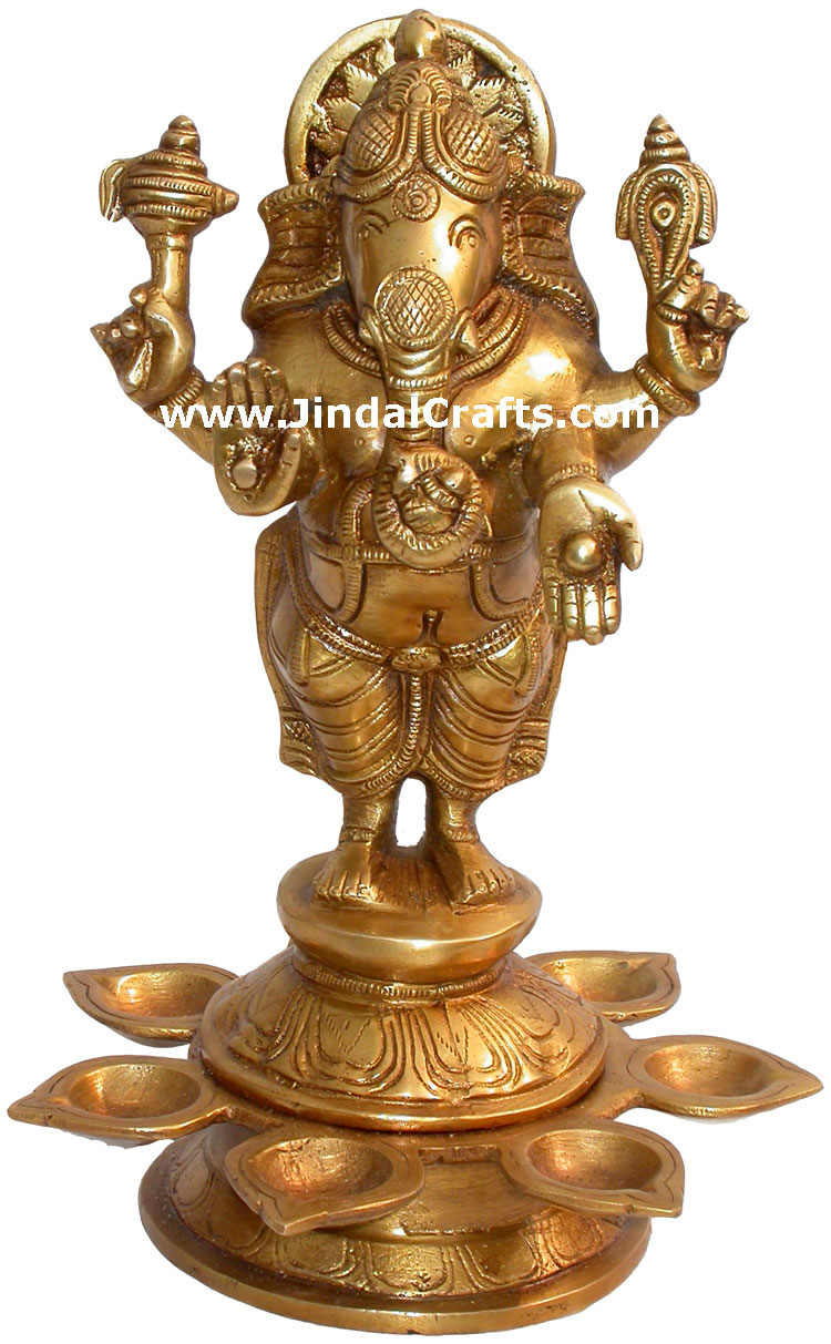 Ganesha Lamps Diya Deepaks Lighting Hindu Diwali Crafts