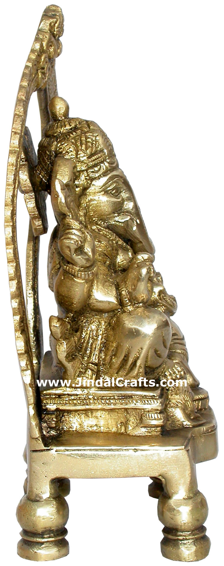 Ganesha Brass Figure Indian God Hindu Religious Arts