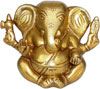 Ganesha - Hand Carved Indian Art Craft Handicraft Home Decor Brass Figurine