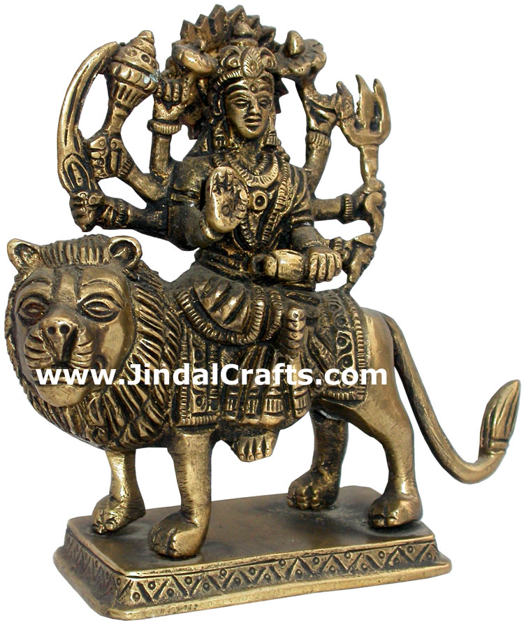 Maa Durga Goddess Vaishno Hindu Figurine Statue Idol Sculpture India Hindu Craft