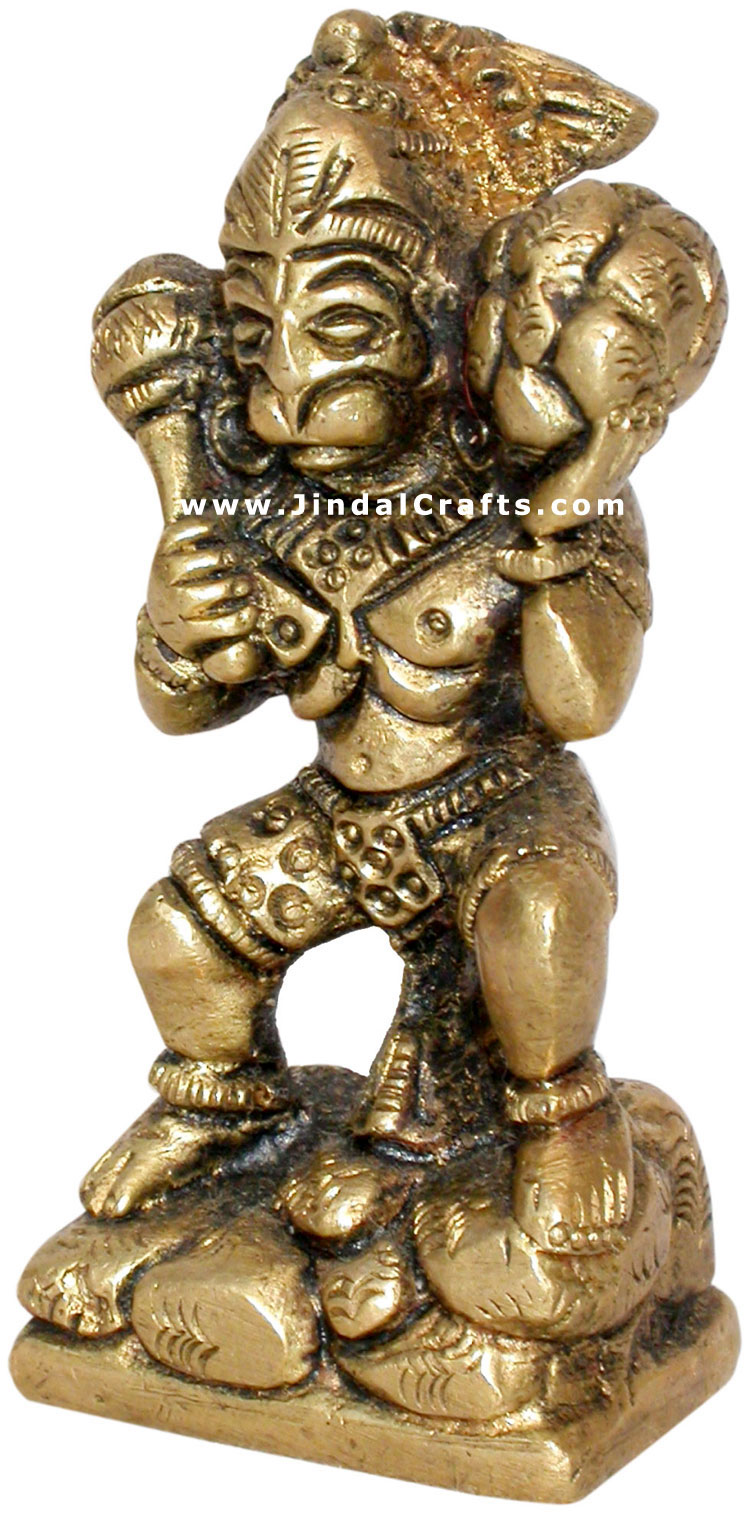 Hindu God Hanuman Religious Figurine Art Indian Sculpture Home Decor Handicrafts