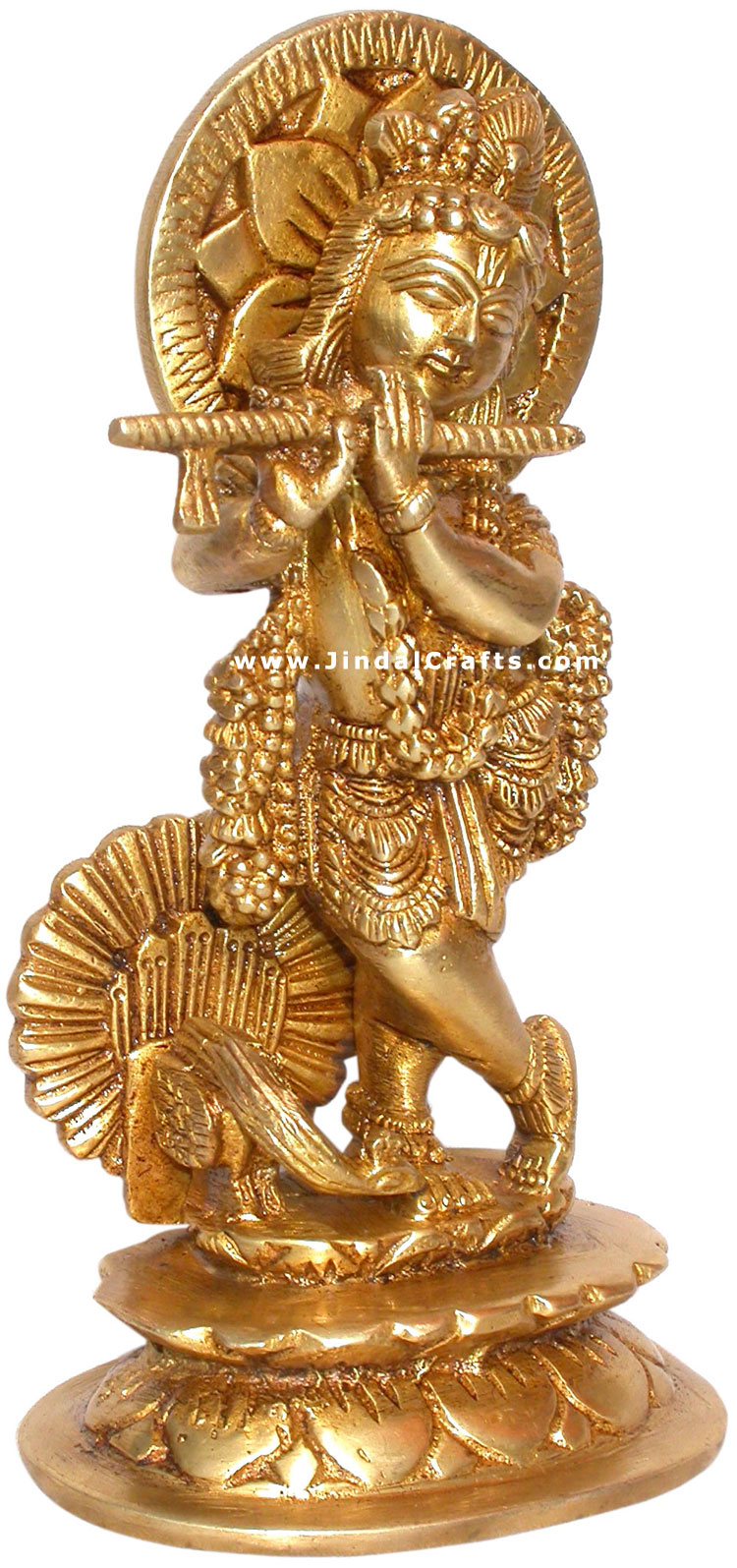 Lord Krishna Flute Hindu Religious Sculpture India Art