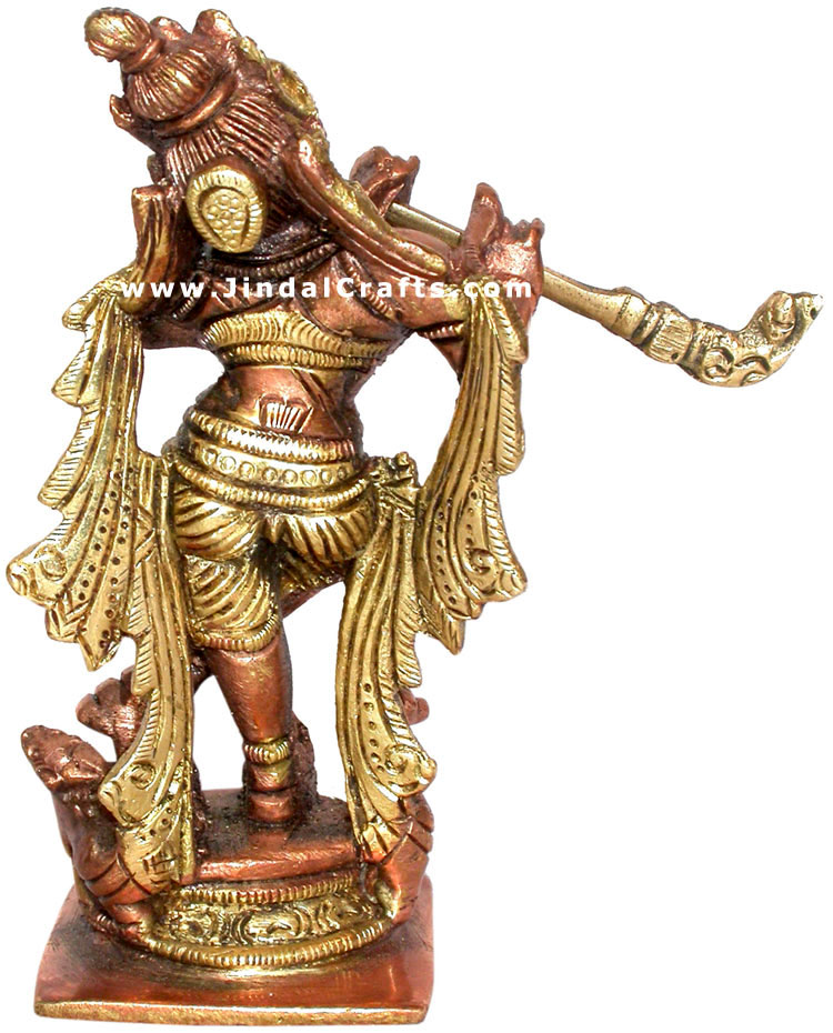 Lord Krishna Hindu Religious Staute Indian Handicraft