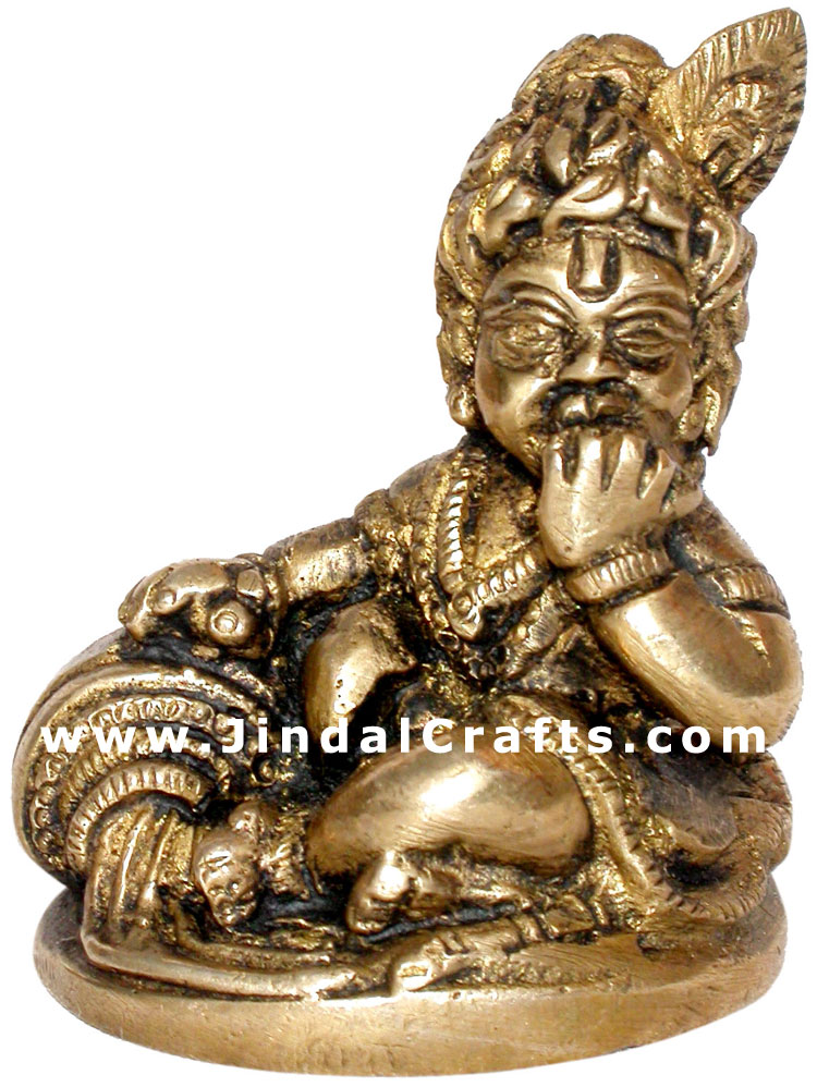 Bal Gopal Makhan Krishna - Hindu Religious Statue India