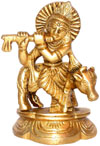 Lord Krishan - Hindu God Statue Indian Handicrafts Art