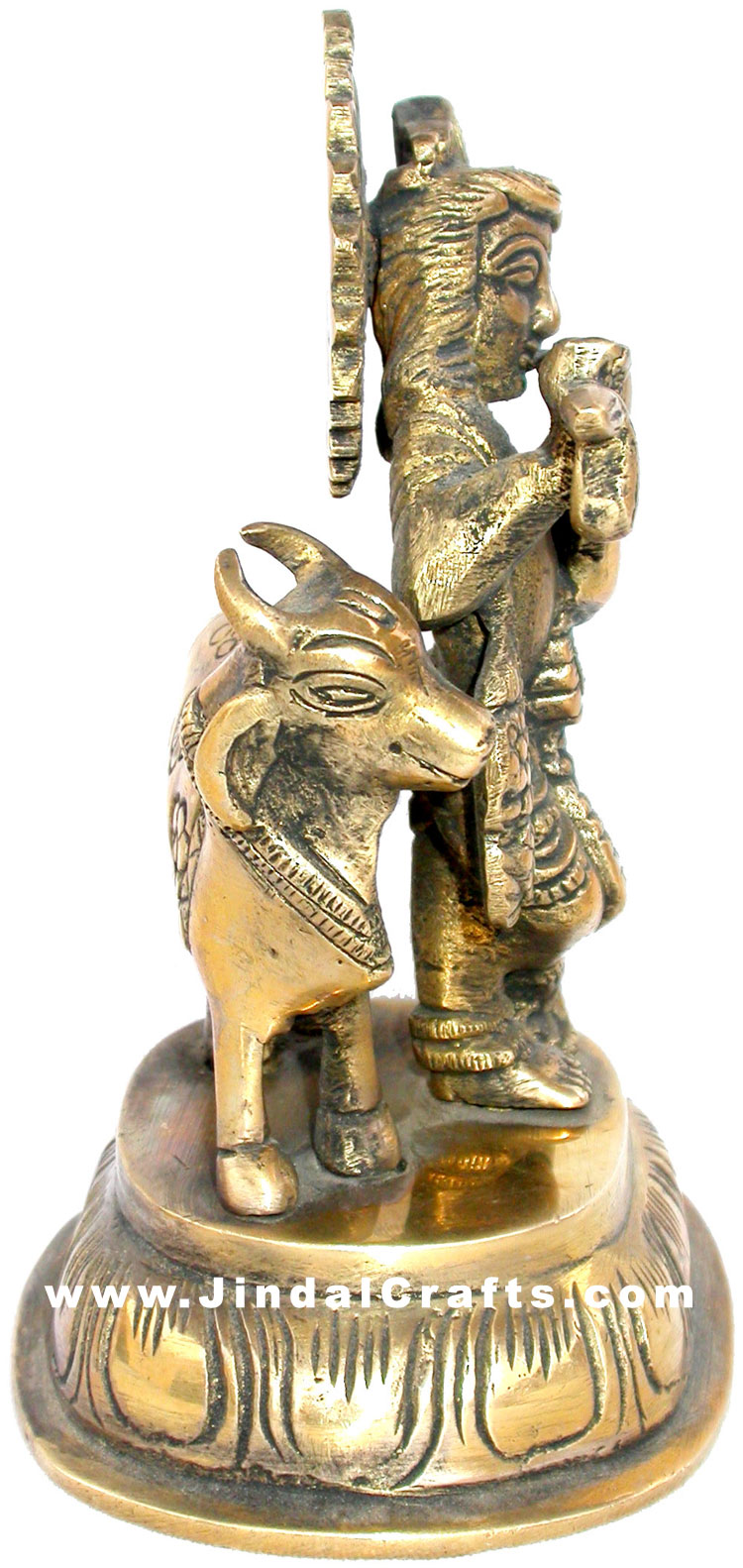 Lord Krishna Indian God Religious Sculpture Brass India