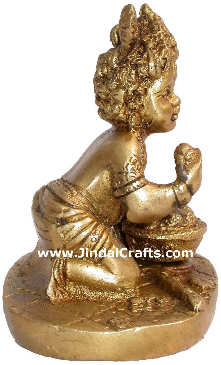 Younger Krishana Shyam Bihari India Hindu God Statues Handicrafts Arts