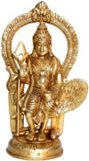 Kartikeya Hindu God Metal Sculptures Hand Crafts Idols