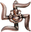Lord Ganesha Swastika Hindu God Handicraft Artifact Art